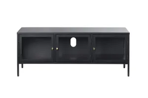 Furniria Designový TV stolek Joey 132 cm černý