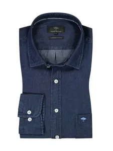 Nadměrná velikost: Fynch-Hatton, Džínová košile s náprsní kapsou, extra dlouhá Modrá