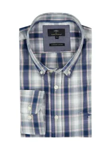 Nadměrná velikost: Fynch-Hatton, Košile s glenčekovým vzorem Modrá