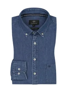 Nadměrná velikost: Fynch-Hatton, Košile v denimovém vzhledu s propínacím límečkem (button-down) Modrá #5276556