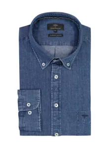 Nadměrná velikost: Fynch-Hatton, Košile z denimu, extra dlouhá Námořnická Modrá #5433985