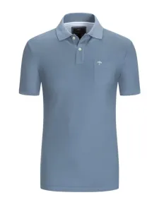 Nadměrná velikost: Fynch-Hatton, Polo tričko z bavlny a s náprsní kapsou Světle Modrá