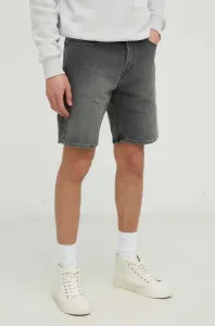 Džínové šortky G-Star Raw pánské, šedá barva #5144699