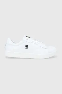 Kožené boty G-Star Raw bílá barva