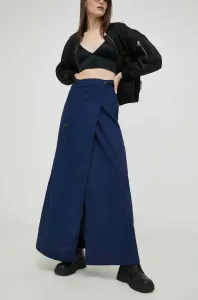 Bavlněná sukně G-Star Raw tmavomodrá barva, maxi