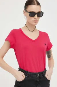 Bavlněné tričko G-Star Raw růžová barva #4479033