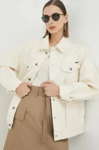 Džínová bunda G-Star Raw dámská, béžová barva, přechodná, oversize