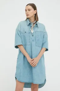 Džínové šaty G-Star Raw mini, oversize
