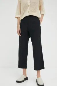 Kalhoty G-Star Raw dámské, černá barva, jednoduché, high waist #5153244