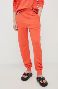 Tepláky G-Star Raw dámské, oranžová barva, hladké #3784115
