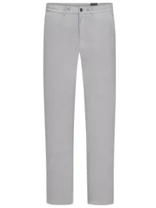 Nadměrná velikost: G1920, Manšestrové kalhoty s elastickým pasem a podílem streče Světle šedá #5434964