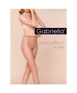 Gabriella Dita Matt 15 den 5-XL punčochové kalhoty, 5-XL, neutro/odc.beżowego