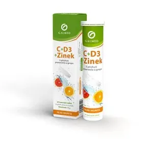 Galmed Vitamín C+Vitamín D3+Zinek, 20 tablet