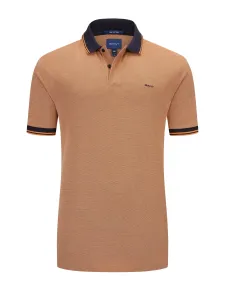 Nadměrná velikost: Gant, Polo tričko z bavlny v piké vzhledu Oranžový #3857067