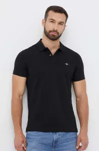 Bavlněné polo tričko Gant černá barva #5409495
