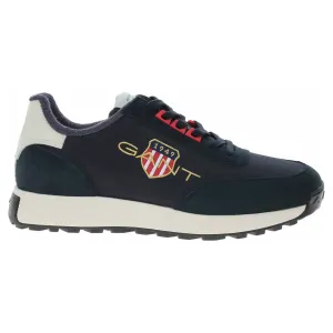 Semišové sneakers boty Gant Garold tmavomodrá barva, 26633878.G69