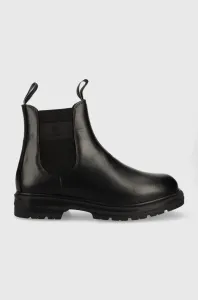 Kožené kotníkové boty Gant Gretty pánské, černá barva #4285749
