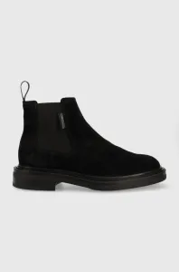 Semišové kotníkové boty Gant Fairwyn pánské, černá barva #5657223
