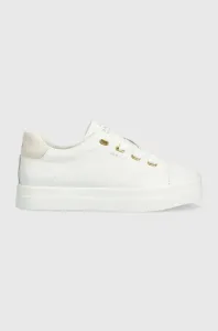 Kožené sneakers boty Gant Avona bílá barva, 26531917.G29