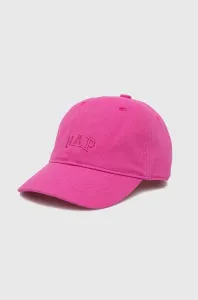 Dětská bavlněná kšiltovka GAP růžová barva #3714927