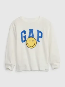 GAP Gap & Smiley® Triko dětské Bílá