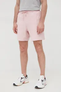 Bavlněné šortky GAP pánské, růžová barva