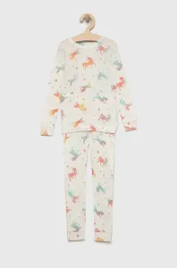 Dětské bavlněné pyžamo GAP bílá barva #4895774