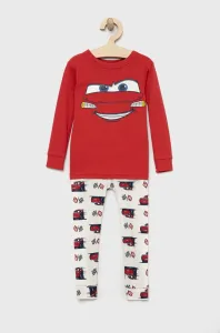 Dětské bavlněné pyžamo GAP červená barva, s potiskem
