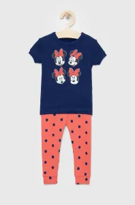 Dětské bavlněné pyžamo GAP x Disney tmavomodrá barva #4951421