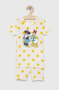 Dětské bavlněné pyžamo GAP x Disney žlutá barva #4957053