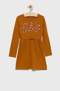 Dětské bavlněné šaty GAP oranžová barva, mini #2039177