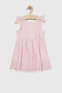 Dětské bavlněné šaty GAP růžová barva, mini #4951072