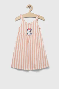 Dětské bavlněné šaty GAP x Disney růžová barva, mini #5159656