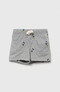 Dětské bavlněné šortky GAP x Disney šedá barva, nastavitelný pas