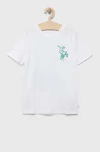 Dětské bavlněné tričko GAP bílá barva, s potiskem #6054484