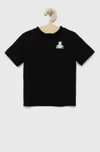 Dětské bavlněné tričko GAP černá barva, s potiskem #5967001