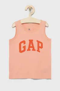 Dětské bavlněné tričko GAP růžová barva, s potiskem #4872093