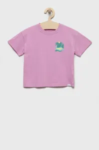 Dětské bavlněné tričko GAP růžová barva, s potiskem #5936417