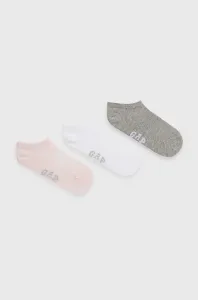 GAP Ponožky 3 páry dětské Růžová Bílá Šedá #1997433