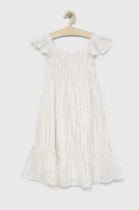 Dívčí šaty GAP bílá barva, midi #5657773