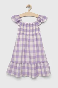 Dívčí šaty GAP fialová barva, midi #5009104