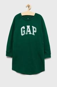 Dívčí šaty GAP zelená barva, mini #2052185
