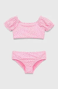Dvoudílné dětské plavky GAP růžová barva #4940788