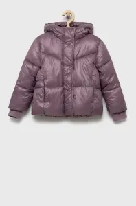 Dětská bunda GAP fialová barva
