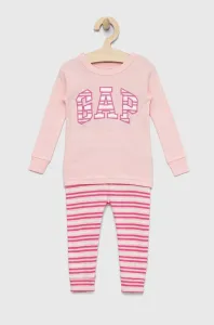 Dětské bavlněné pyžamo GAP růžová barva #4449584