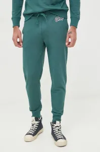 Kalhoty GAP pánské, zelená barva, hladké #2831671