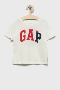 Dětské bavlněné tričko GAP bílá barva #2822939