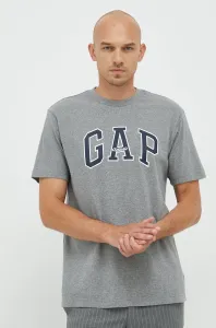Bavlněné tričko GAP šedá barva #3629025
