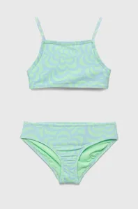 Jednodílné dětské plavky GAP zelená barva