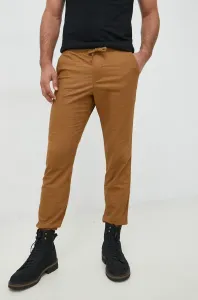 Kalhoty GAP pánské, hnědá barva